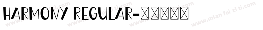 Harmony Regular字体转换